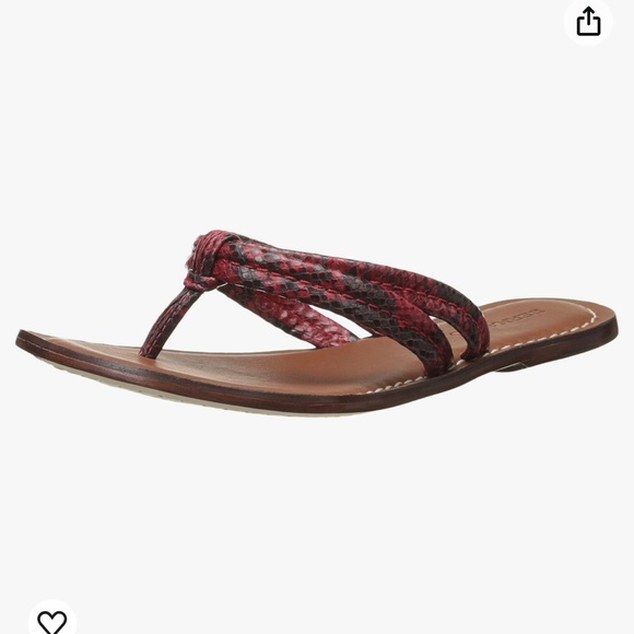 Bernardo Miami red snake flip flip - Picture 2 of 6